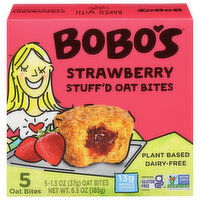 Bobo's Oat Bites, Stuff'd, Strawberry - 5 Each 