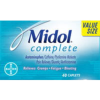 Midol Multi-Symptom Relief, Complete, Caplets - 40 Each 