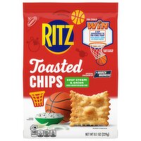 RITZ Toasted Chips Sour Cream and Onion Crackers, Party Snacks - 8.1 Ounce 