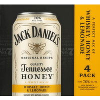 Jack Daniel's Whiskey, Tennesse Honey, 4 Pack - 4 Each 