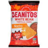 Beanitos Tortilla Chips, Nacho, White Bean - 4.5 Ounce 