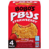 Bobo's Bars, PB&Js Strawberry - 4 Each 