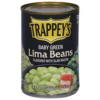 Trappey's Lima Beans, Baby Green, Flavored with Slab Bacon