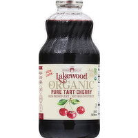 Lakewood Pressed Juice, Organic, Pure Tart Cherry - 32 Ounce 