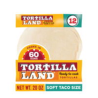 Tortilla Land Flour Tortillas, Fresh, Soft Taco Size - 12 Each 