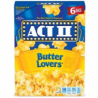 ACT II ACT II Butter Lovers Microwave Popcorn, 16.5 Ounce 