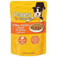 Paws Happy Life Dog Food, Grilled Chicken Flavor in Gravy - 3.5 Ounce 