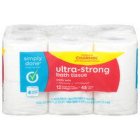 Simply Done Bath Tissue, Ultra-Strong, Mega Rolls, 2-Ply - 12 Each 