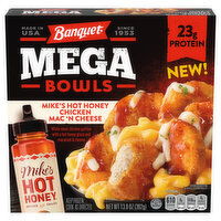 Banquet Mega Bowls, Mike's Hot Honey Chicken Mac 'N Cheese - 13.8 Ounce