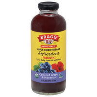 Bragg Apple Cider Vinegar, Organic, Concord Grape & Hibiscus, Prebiotic