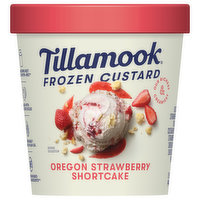 Tillamook Frozen Custard, Oregon Strawberry Shortcake - 15 Ounce 