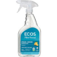 Ecos Stain + Odor Remover, Lemon, Plant Powered - 22 Fluid ounce 