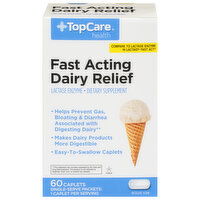 TopCare Dairy Relief, Fast Acting, Caplets - 60 Each 