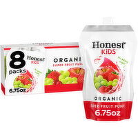 Honest Kids Organic Super Fruit Punch Juice Drink Pouches - 8 Each