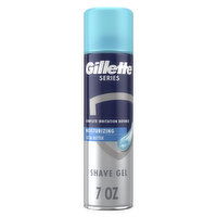 Gillette Series Moisturizing Shave Gel for men with Cocoa Butter, Suitable for Sensitive Skin - 7 Ounce 