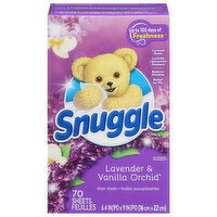 Snuggle Dryer Sheets, Lavender & Vanilla Orchid - 70 Each 