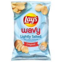 Lay's Potato Chips, Lightly Salted, Original, Wavy - 7.5 Ounce 