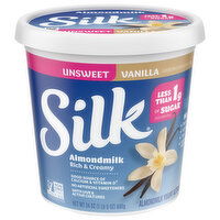 Silk Yogurt Alternative, Almondmilk, Vanilla, Unsweet - 24 Ounce 