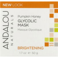 Andalou Naturals Glycolic Mask, Pumpkin Honey, Brightening - 1.7 Ounce 