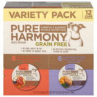 Pure Harmony Dog Food, Grain Free, Assorted, Variety Pack, Super Premium - 12 Each 