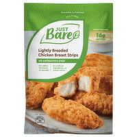 Just Bare Chicken Breast Strips, Lightly Breaded - 24 Ounce 