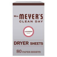 Mrs. Meyer's Dryer Sheets, Lavender Scent - 80 Each 