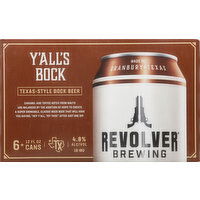 Revolver Brewing Beer, Y'all's Bock, Texas-Style - 6 Each 