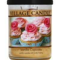 Village Candle Candle, Vanilla Cupcake, Glass Cylinder - 1 Each 