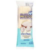 Helados Mexico Ice Cream Bar, Premium, Coconut - 3.75 Fluid ounce 