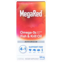 MegaRed Omega-3s, Advanced, 500mg, Softgel