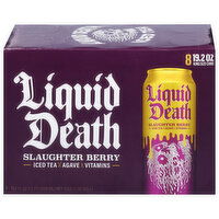 Liquid Death Iced Tea, Slaughter Berry, King Size Cans - 8 Each 