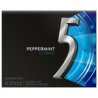 5 Gum, Sugarfree, Peppermint, Cobalt - 15 Each 