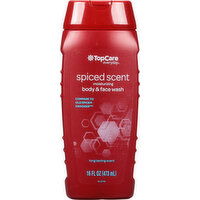 TopCare Body & Face Wash, Moisturizing, Spiced Scent - 16 Ounce 