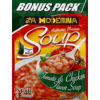 La Moderna Soup, Tomato & Chicken Flavor, Bonus Pack - 3.5 Ounce 