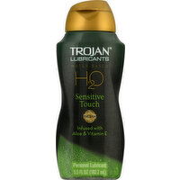 Trojan Personal Lubricant, Water-Based, H2O, Sensitive Touch - 5.5 Ounce 