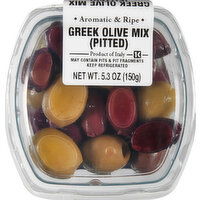 Gourmet Foods International Olive Mix, Greek, Pitted - 5.3 Ounce 