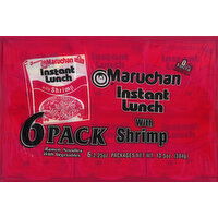 Maruchan Ramen Noodles, with Vegetables, with Shrimp - 6 Each 