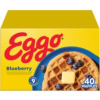 Eggo Frozen Waffles, Blueberry - 49.3 Ounce