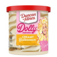 Duncan Hines Dolly Parton's Favorite Creamy Buttercream Flavored Cake Frosting - 16 Ounce 