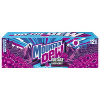 Mountain Dew Voltage Raspberry Soda - 12 Each