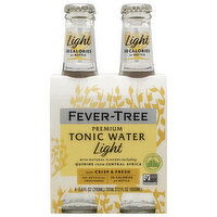 Fever-Tree Tonic Water, Light, Premium - 4 Each 