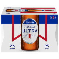 Michelob Ultra Beer, Light, Superior - 24 Each 