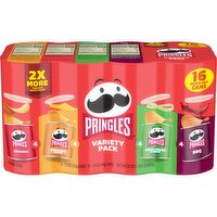 Pringles Potato Crisps Chips, Variety Pack, Grab and Go Snack Packs - 22 Ounce