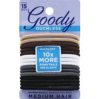 Goody Elastics, No-Metal, Medium Hair