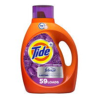 Tide Plus Febreze Freshness Spring & Renewal Liquid Laundry Detergent, 84 fl oz, 59 Loads, HE Compatible