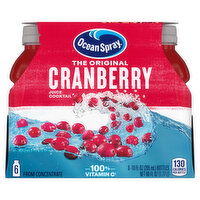 Ocean Spray Juice Cocktail, Original Cranberry - 6 Each 