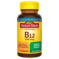 Nature Made Vitamin B12, Time Release, 1000 mcg, Tablets - 75 Each 