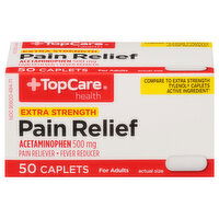 TopCare Pain Relief, Extra Strength, 500 mg, Caplets