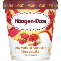 Haagen-Dazs Ice Cream, New York Strawberry Cheesecake, 14 fl Oz - 14 Fluid ounce 