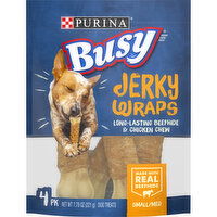 Purina Grain Free Small/Medium Breed Dog Jerky Rawhide Treats, Jerky Wraps Beefhide & Chicken - 7.78 Ounce 